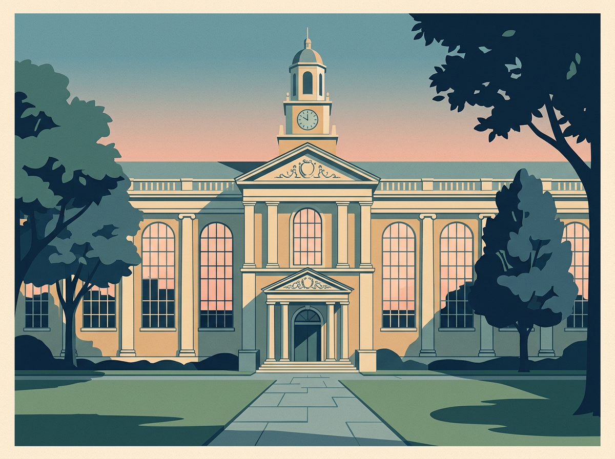 Education & Research illustrated scene